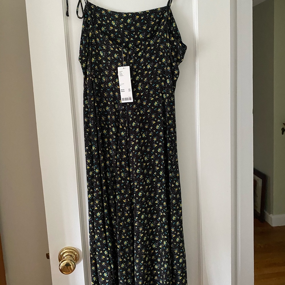 NEVER WORN Urban Outfitters Black Floral Dress